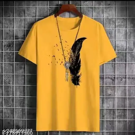 Yellow graphic T-shirt