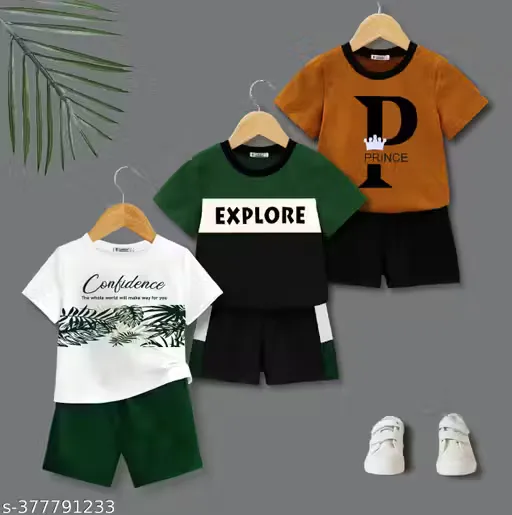 Boys' Explore Graphic T-Shirt & Shorts Co-Ord Set